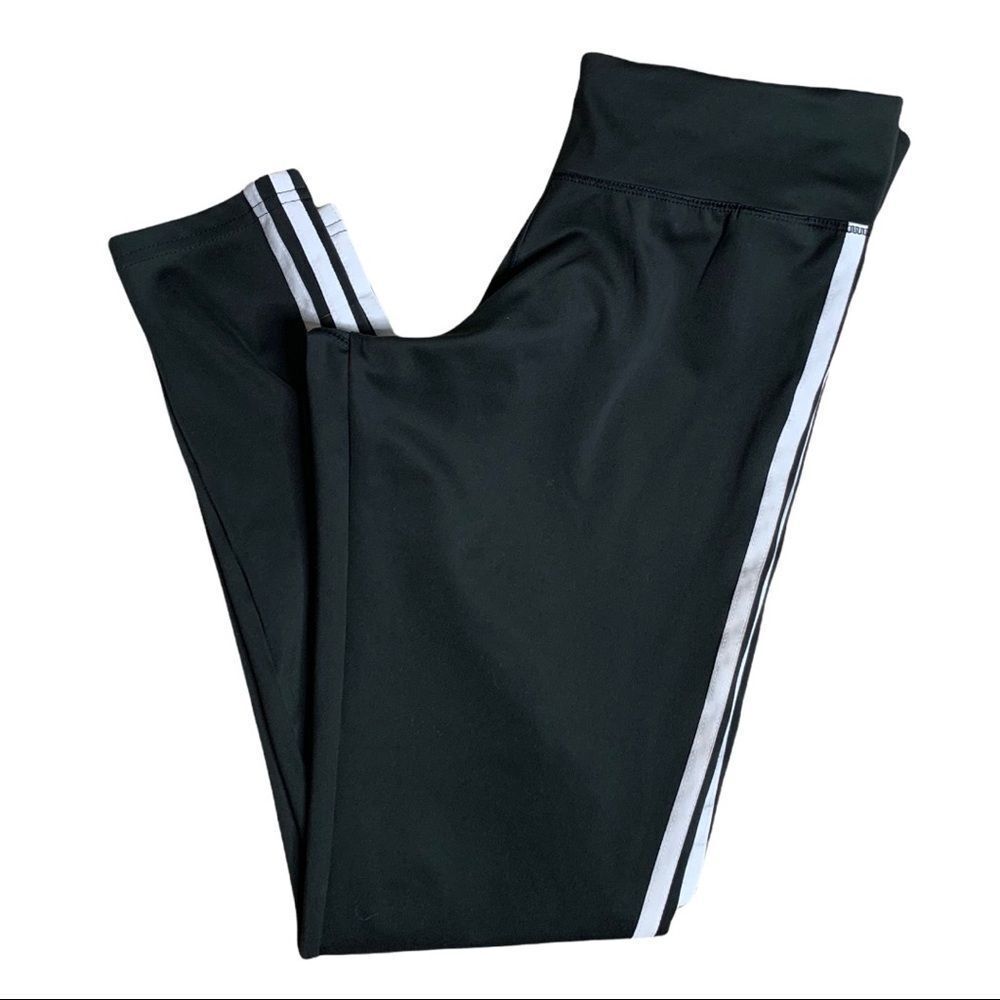 Adidas Climalite black white pants - med